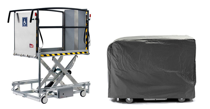 2 Ansichten der Hebebühne