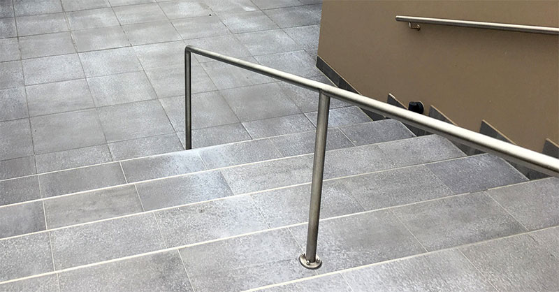 Mit Antirutsch behandelte Aussentreppe