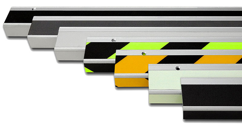 Stufenmarkierung in verschiedenen Farben